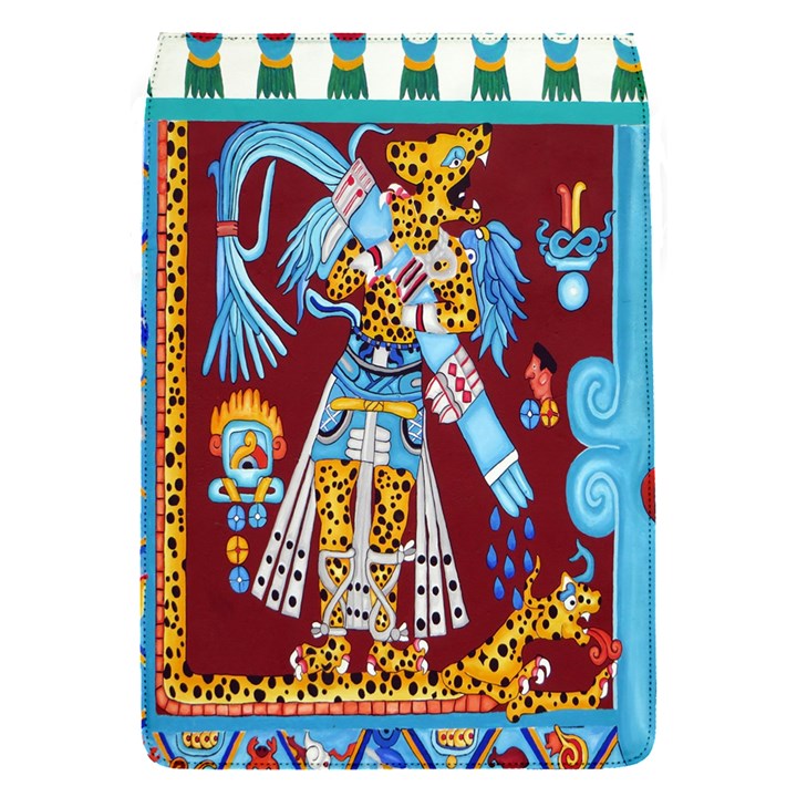 Mexico Puebla Mural Ethnic Aztec Flap Covers (S) 