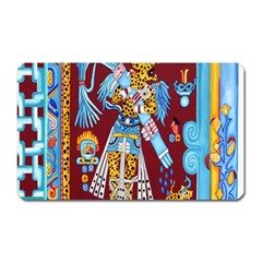 Mexico Puebla Mural Ethnic Aztec Magnet (rectangular) by Celenk