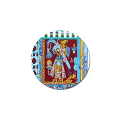 Mexico Puebla Mural Ethnic Aztec Golf Ball Marker by Celenk