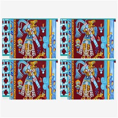 Mexico Puebla Mural Ethnic Aztec Belt Buckles by Celenk