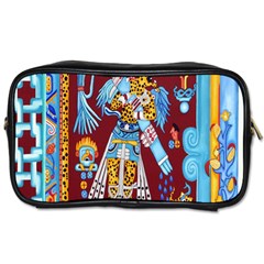 Mexico Puebla Mural Ethnic Aztec Toiletries Bags by Celenk