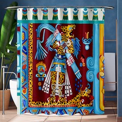 Mexico Puebla Mural Ethnic Aztec Shower Curtain 60  X 72  (medium)  by Celenk