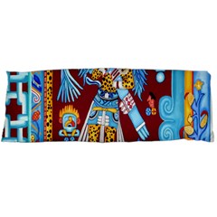 Mexico Puebla Mural Ethnic Aztec Body Pillow Case (dakimakura) by Celenk