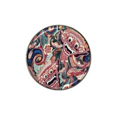 Indonesia Bali Batik Fabric Hat Clip Ball Marker by Celenk