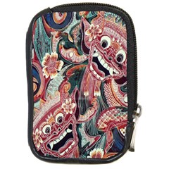 Indonesia Bali Batik Fabric Compact Camera Cases by Celenk