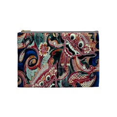 Indonesia Bali Batik Fabric Cosmetic Bag (medium)  by Celenk