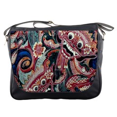 Indonesia Bali Batik Fabric Messenger Bags by Celenk