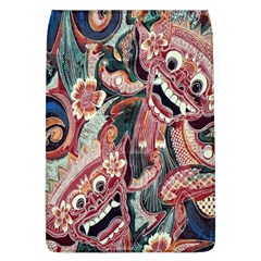 Indonesia Bali Batik Fabric Flap Covers (l)  by Celenk