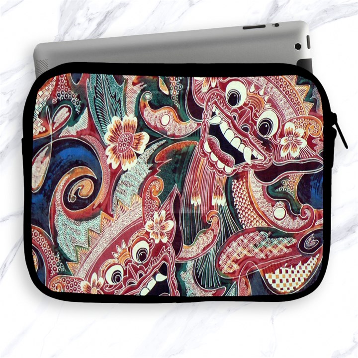 Indonesia Bali Batik Fabric Apple iPad 2/3/4 Zipper Cases