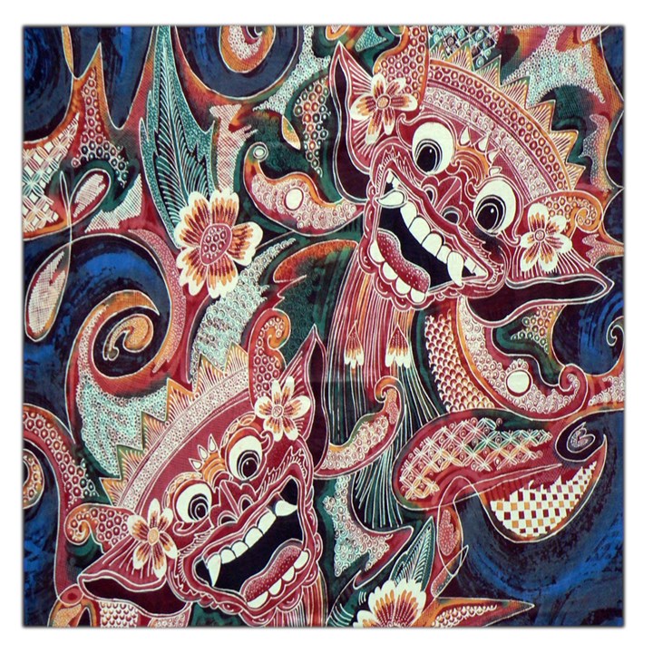 Indonesia Bali Batik Fabric Large Satin Scarf (Square)