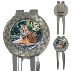 Animal Big Cat Safari Tiger 3-in-1 Golf Divots by Celenk