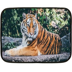 Animal Big Cat Safari Tiger Fleece Blanket (mini) by Celenk