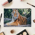 Animal Big Cat Safari Tiger Cosmetic Bag (Large)  Back