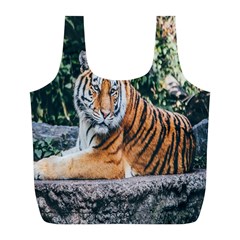 Animal Big Cat Safari Tiger Full Print Recycle Bags (l)  by Celenk