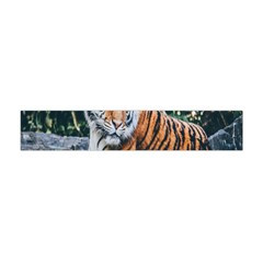 Animal Big Cat Safari Tiger Flano Scarf (mini) by Celenk