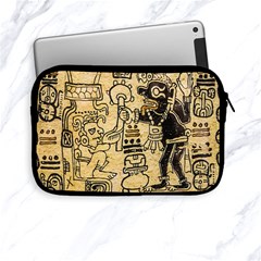 Mystery Pattern Pyramid Peru Aztec Font Art Drawing Illustration Design Text Mexico History Indian Apple Ipad Mini Zipper Cases by Celenk