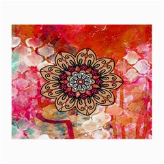 Mandala Art Design Pattern Ethnic Small Glasses Cloth (2-side) by Celenk