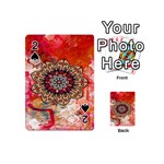 Mandala Art Design Pattern Ethnic Playing Cards 54 (Mini)  Front - Spade2