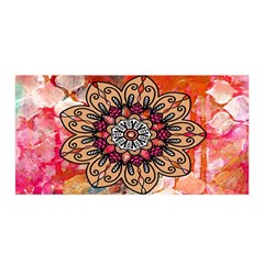 Mandala Art Design Pattern Ethnic Satin Wrap by Celenk