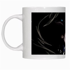 Angry Lion Digital Art Hd White Mugs by Celenk