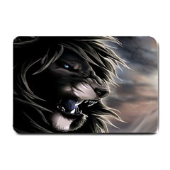 Angry Lion Digital Art Hd Small Doormat  by Celenk