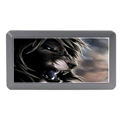 Angry Lion Digital Art Hd Memory Card Reader (mini) by Celenk