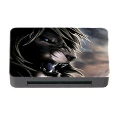 Angry Lion Digital Art Hd Memory Card Reader With Cf by Celenk