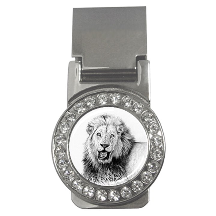 Lion Wildlife Art And Illustration Pencil Money Clips (CZ) 