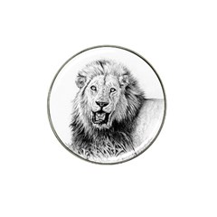 Lion Wildlife Art And Illustration Pencil Hat Clip Ball Marker (4 Pack) by Celenk