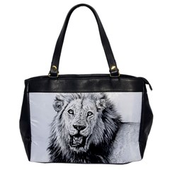 Lion Wildlife Art And Illustration Pencil Office Handbags by Celenk