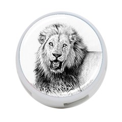 Lion Wildlife Art And Illustration Pencil 4-port Usb Hub (two Sides)  by Celenk