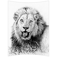 Lion Wildlife Art And Illustration Pencil Back Support Cushion