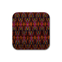 Thai Silk Rubber Square Coaster (4 Pack)  by Celenk