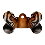 The Tiger Face Dog Tag Bone (Two Sides) Front