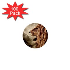 Roaring Lion 1  Mini Magnets (100 Pack)  by Celenk