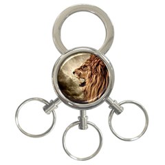 Roaring Lion 3-ring Key Chains by Celenk