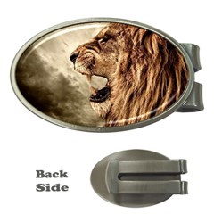 Roaring Lion Money Clips (oval)  by Celenk