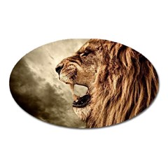 Roaring Lion Oval Magnet by Celenk