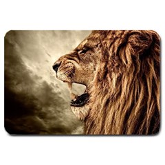 Roaring Lion Large Doormat  by Celenk