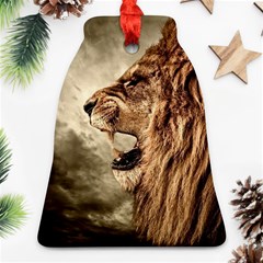 Roaring Lion Bell Ornament (two Sides) by Celenk