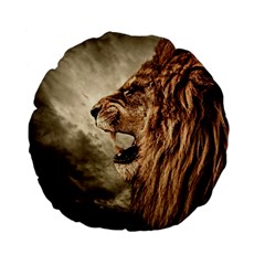 Roaring Lion Standard 15  Premium Flano Round Cushions by Celenk