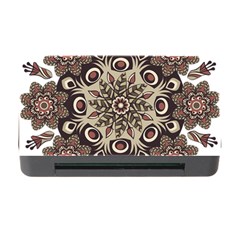 Mandala Pattern Round Brown Floral Memory Card Reader With Cf by Celenk