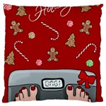 Hilarious holidays  Large Flano Cushion Case (One Side) Front