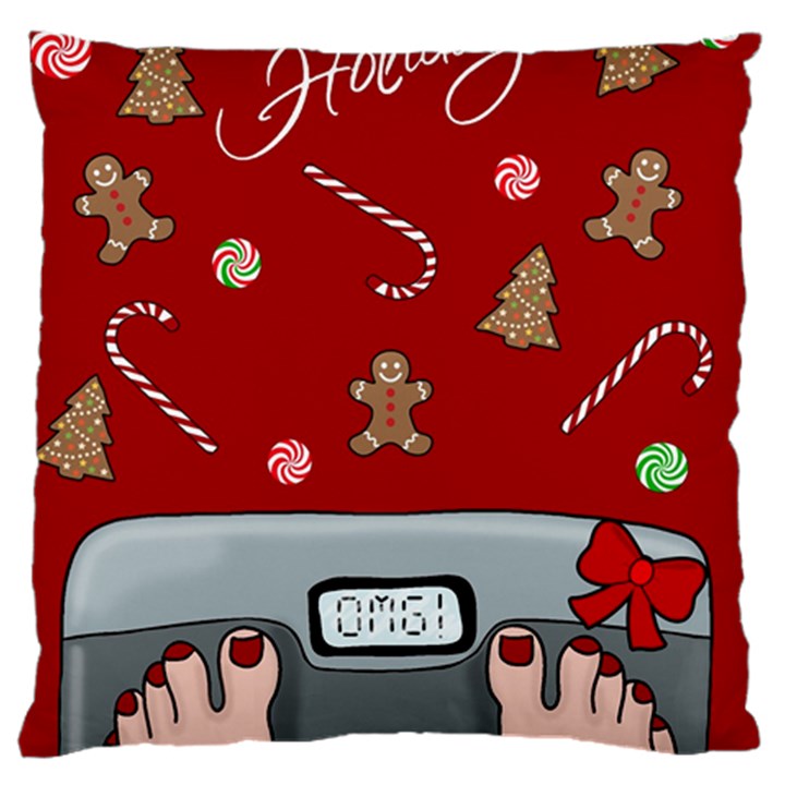 Hilarious holidays  Large Flano Cushion Case (One Side)