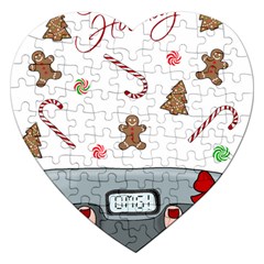 Hilarious Holidays  Jigsaw Puzzle (heart) by Valentinaart