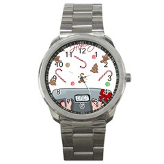 Hilarious Holidays  Sport Metal Watch by Valentinaart