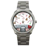 Hilarious holidays  Sport Metal Watch Front