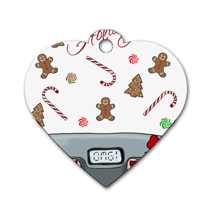 Hilarious holidays  Dog Tag Heart (Two Sides)