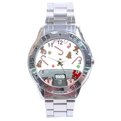 Hilarious Holidays  Stainless Steel Analogue Watch by Valentinaart