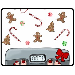 Hilarious Holidays  Double Sided Fleece Blanket (medium)  by Valentinaart